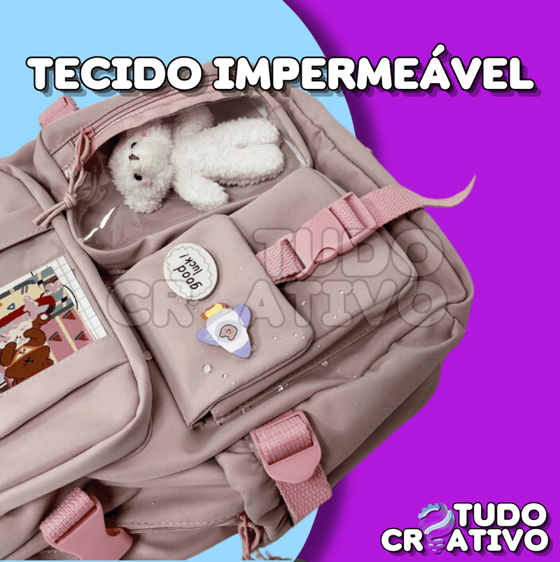 Mochila Escolar - Com Chaveiro