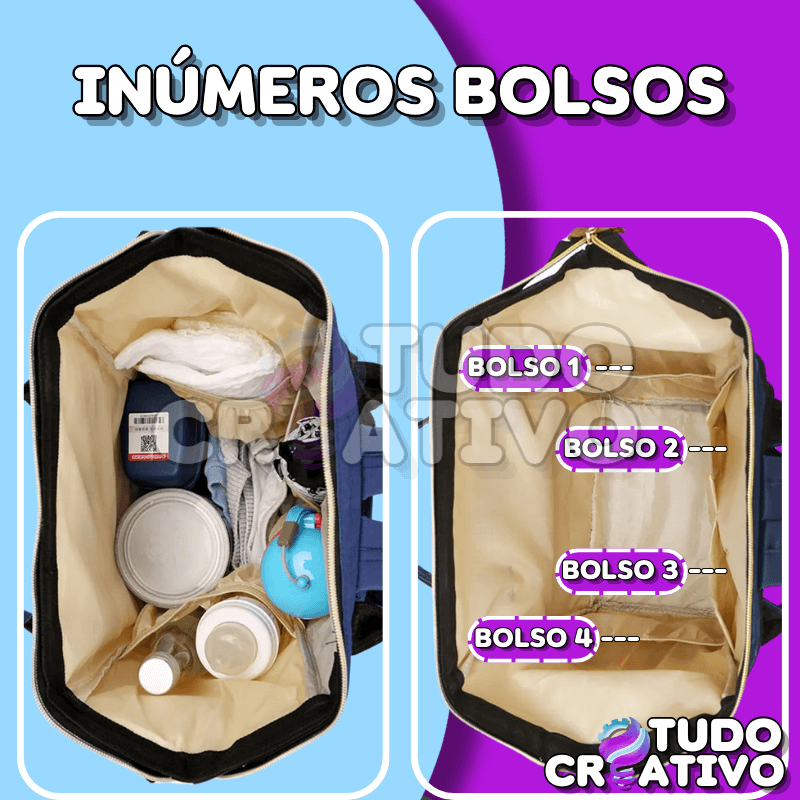 Mochila Mamãe Tudo Em Um