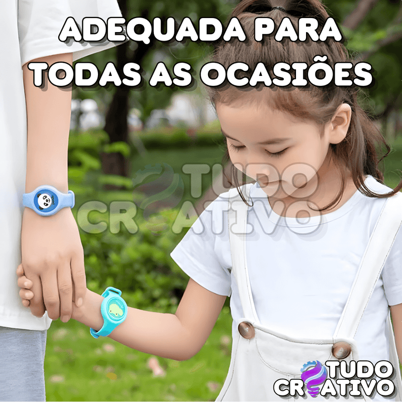 Compre 1 Leve 2: Pulseira Anti-Mosquito Kids