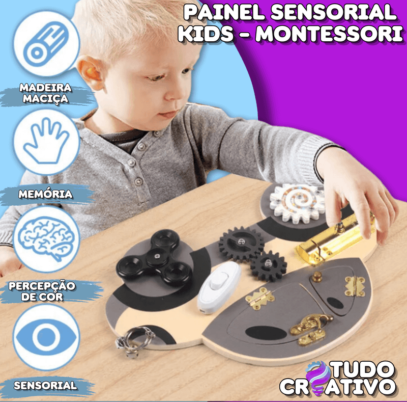 Painel Sensorial Kids - Montessori