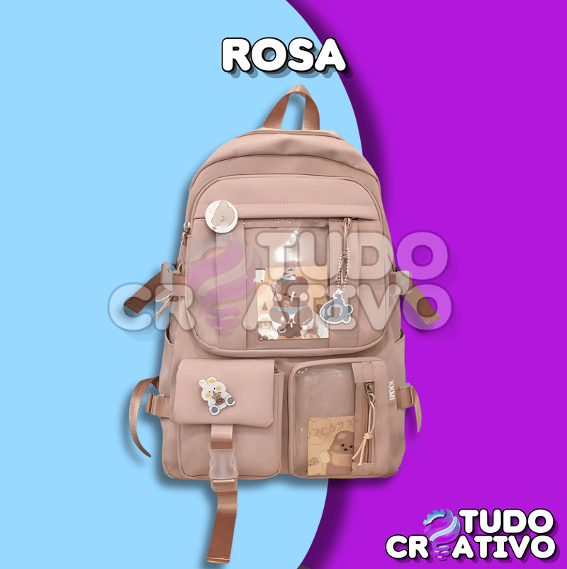 Mochila Escolar - Com Chaveiro