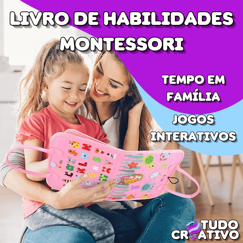 Livro de Habilidades infantis Montessori