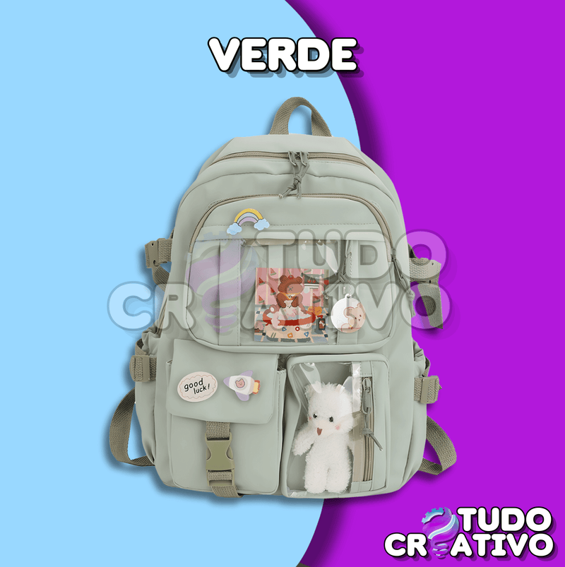 Mochila Escolar - Com Chaveiro