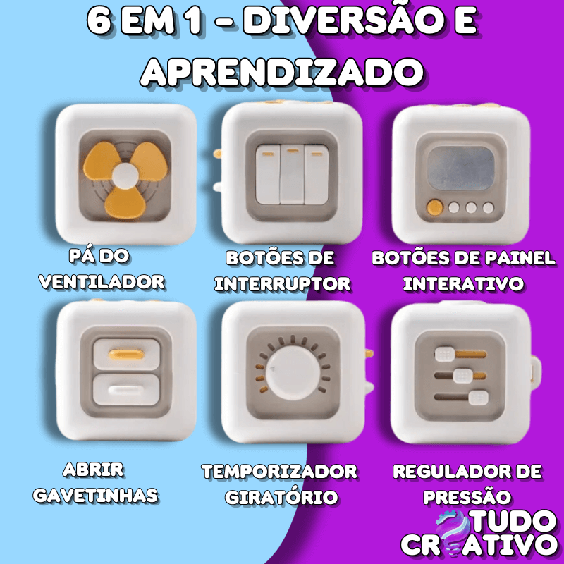 Cubo de Atividades Inteligentes - 6 Em 1