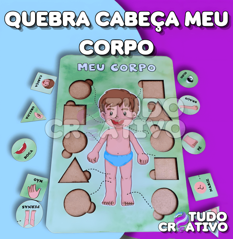 Quebra Cabeça Meu Corpo