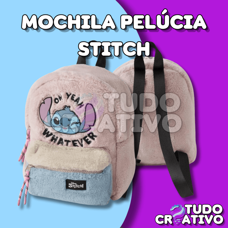 Mochila Pelúcia Stitch