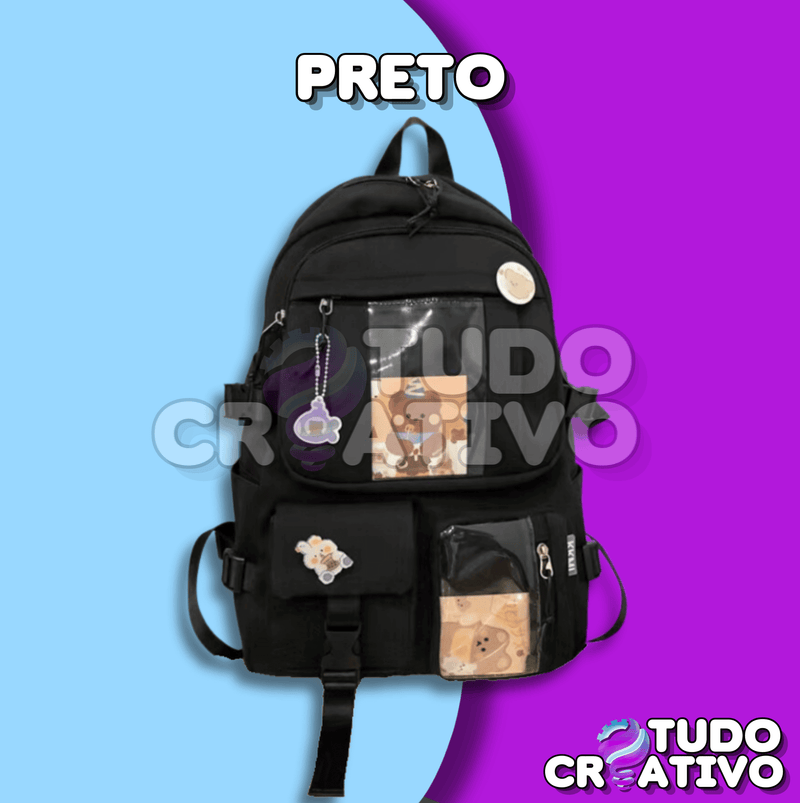 Mochila Escolar - Com Chaveiro