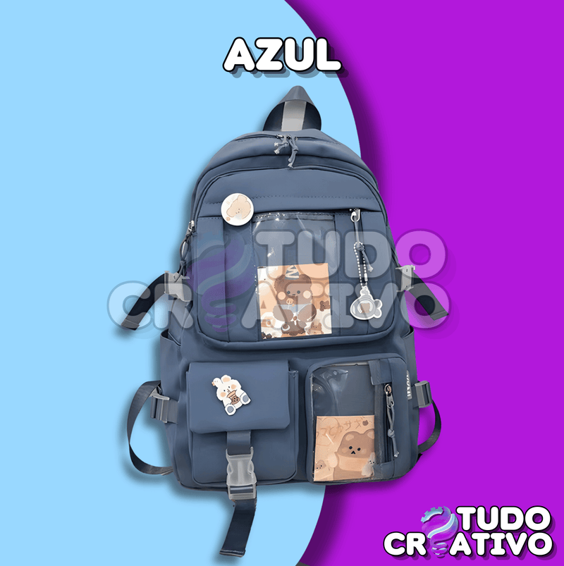 Mochila Escolar - Com Chaveiro