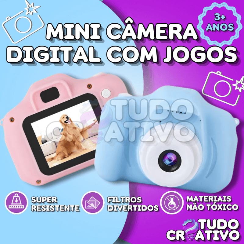 Mini Câmera Digital - Com Jogos