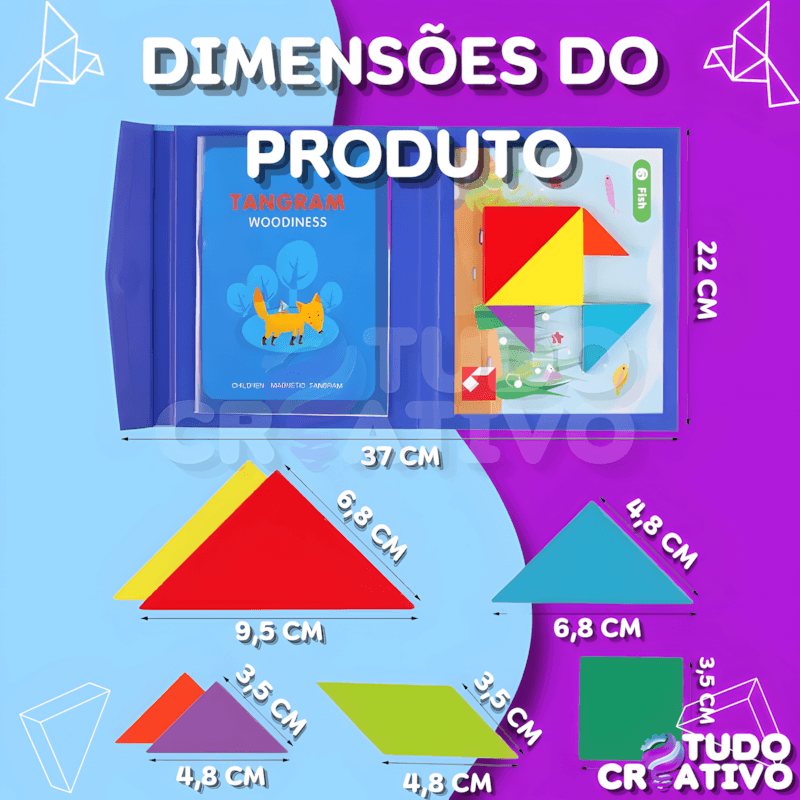 Tangram Educativo Magnético