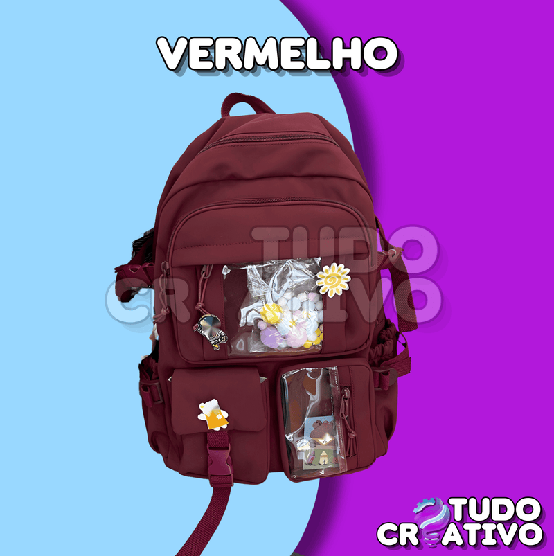 Mochila Escolar - Com Chaveiro