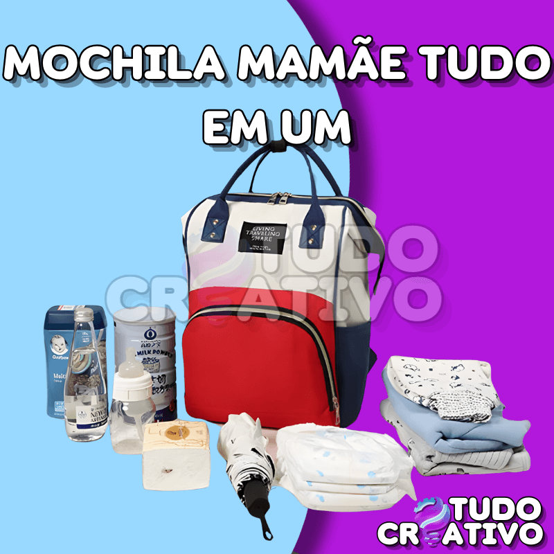 Mochila Mamãe Tudo Em Um