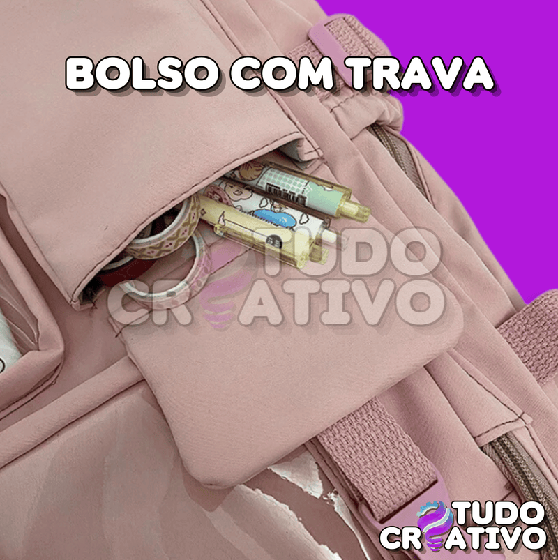 Mochila Escolar - Com Chaveiro