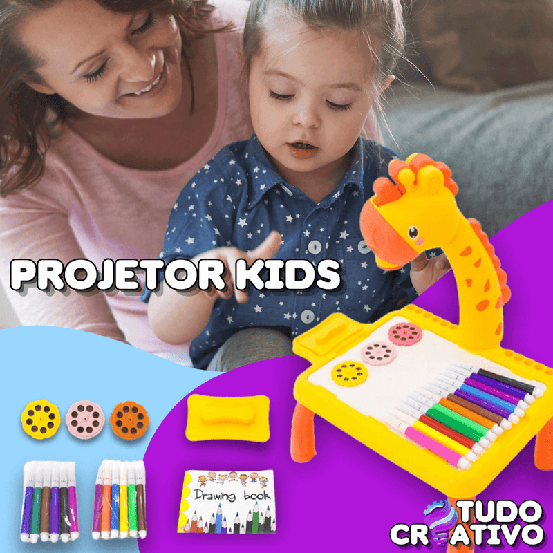 Projetor Kids - Mesa Com Projetor de Desenhos Interativos